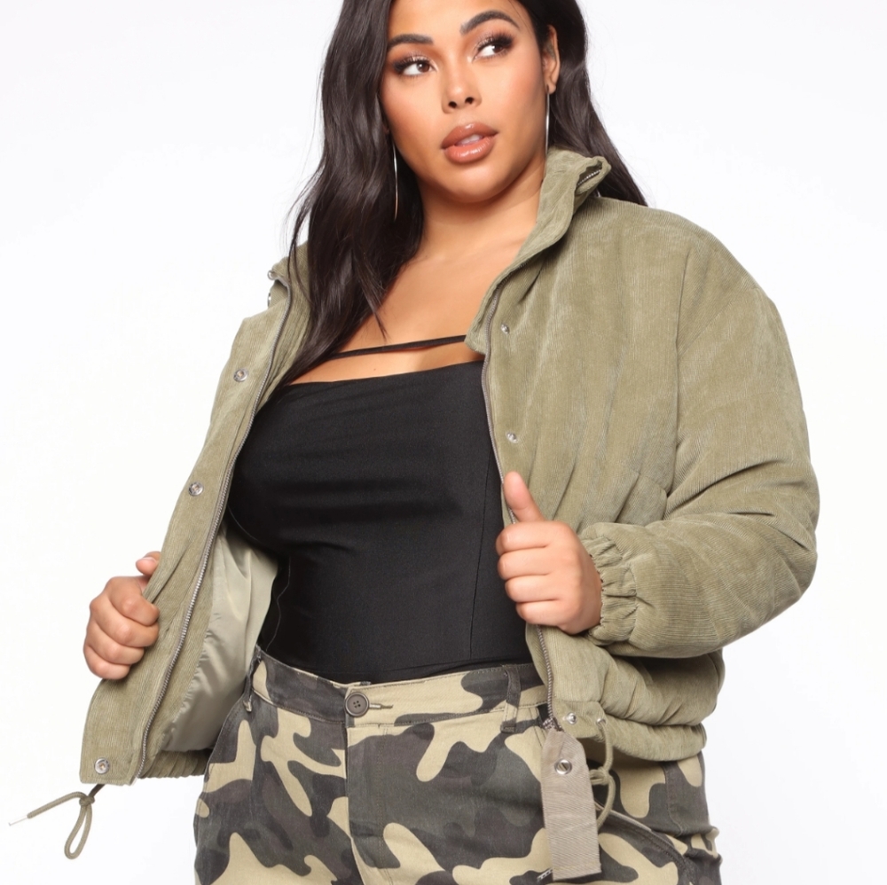 Cover your tracks puffer jacket